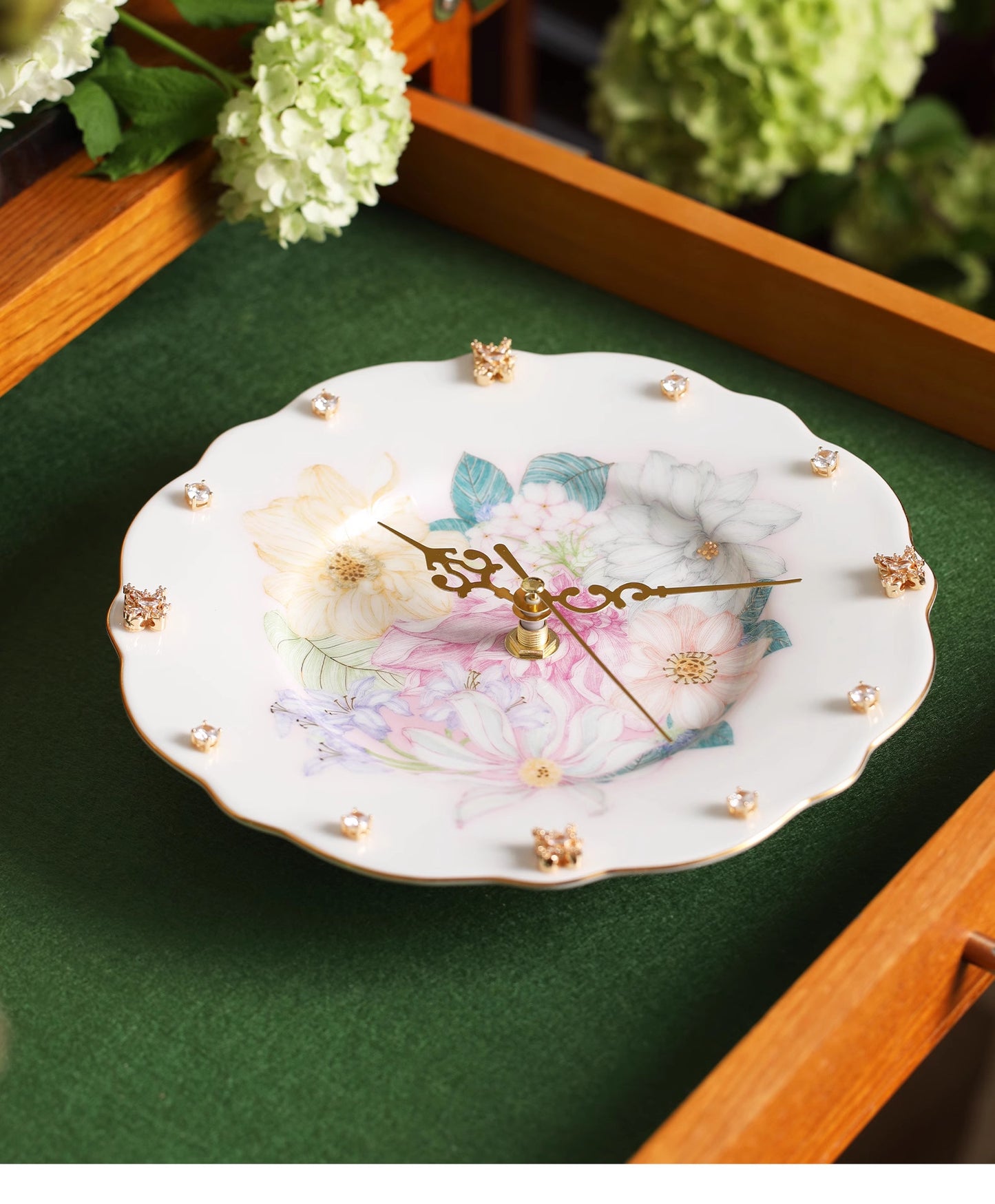 Jingdezhen High-Temperature Ceramic High-End Creative Clock Dial High-Value Birthday Gift Light Luxury Cultural and Creative Gift Souvenir