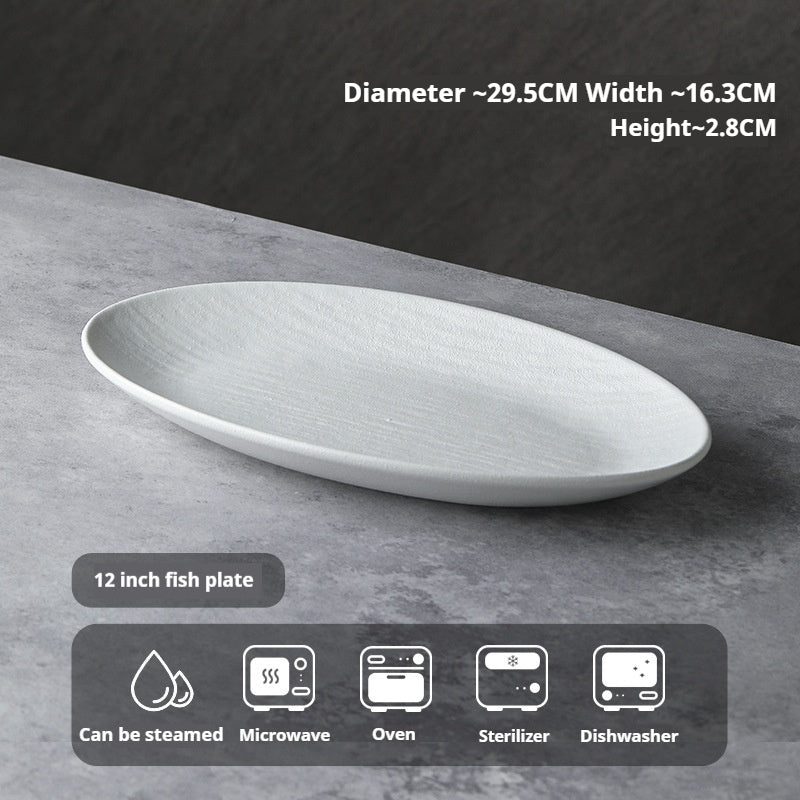 Underglaze Color Tableware Set Source Factory Custom 2024 New High-end Bowl Set Light Luxury Bowl and Plate Set for Home Use