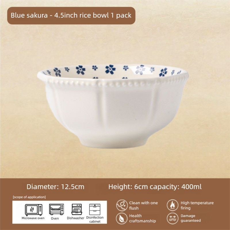 Underglaze Porcelain Tableware Gift Customization Good-looking Dishes Suit Household Tableware Rice Bowl Noodle Bowl Gift Box