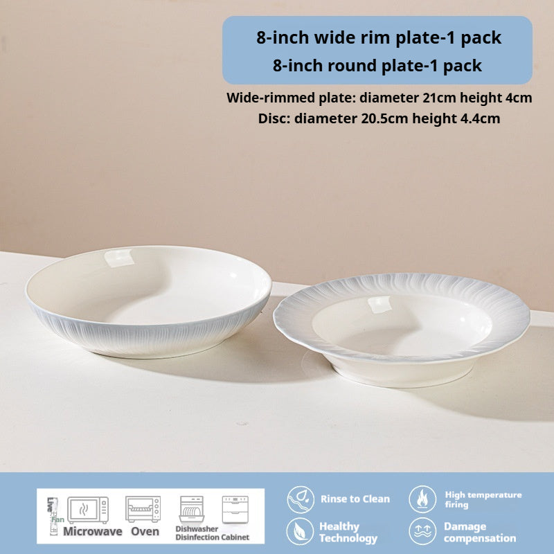 Forbidden City Cultural Creative Jingdezhen Ceramic Underglaze Color Tableware High-end Rice Plate