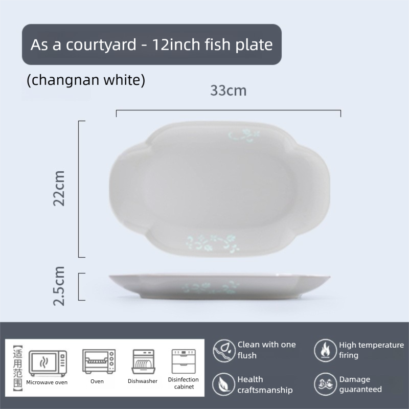 Jingdezhen Linglong Porcelain Tableware Gift Custom New Housewarming Gift Bowl and Plate Set Household Soup Bowl Noodle Bowl