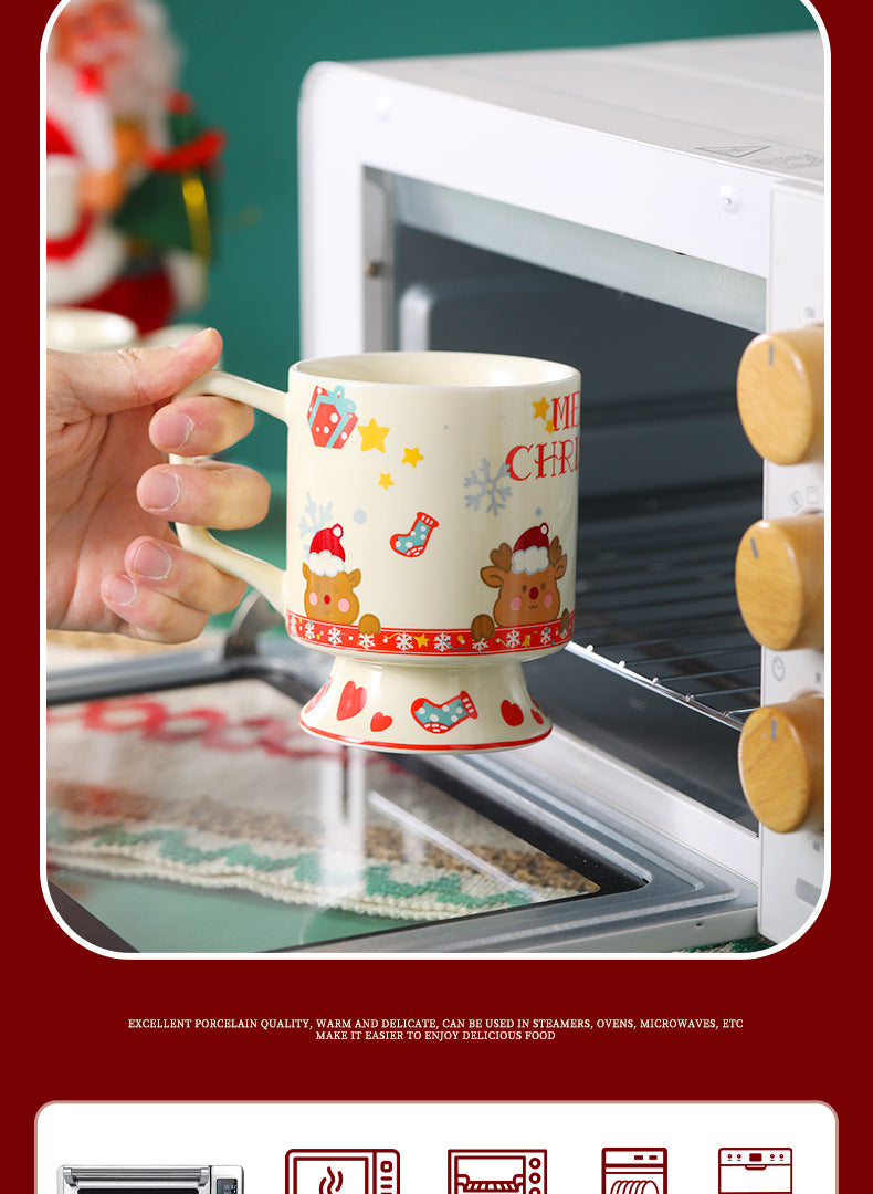 Cute Mug Breakfast Cup Household Drinking Cup High-Value Couple Matching Cup New Wedding Birthday Gift Goblet