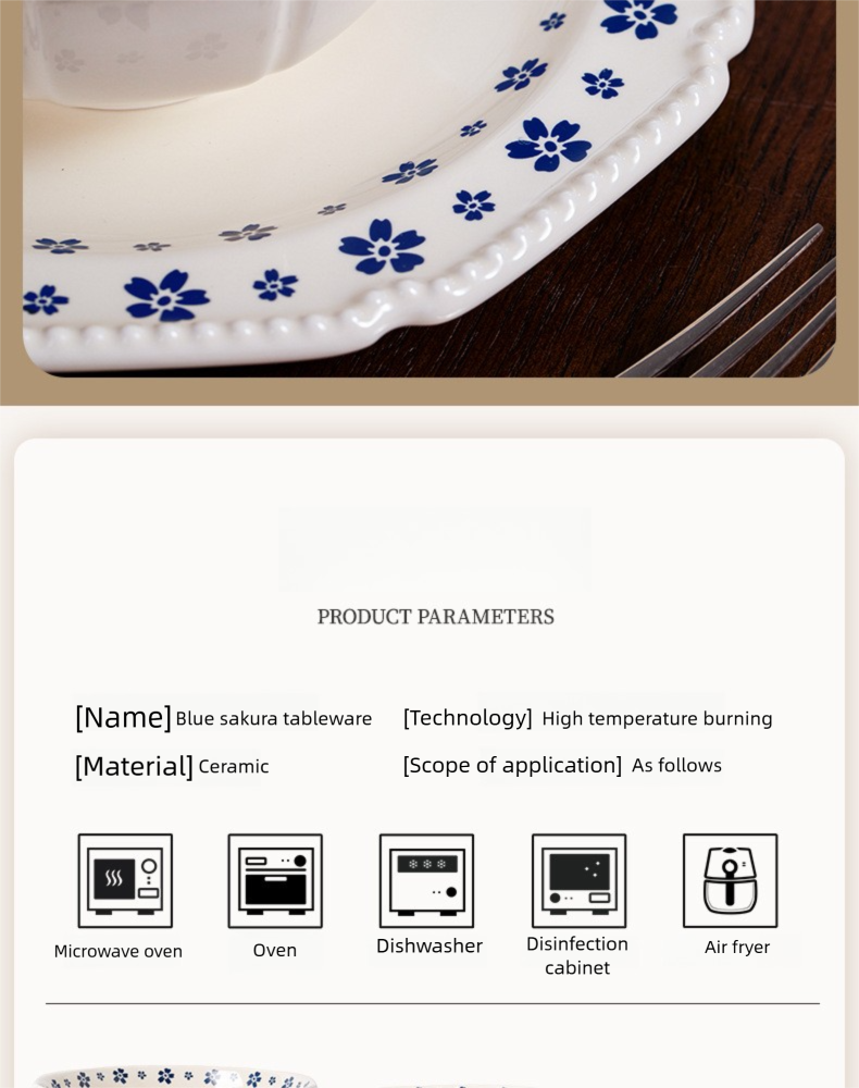 Underglaze Porcelain Tableware Gift Customization Good-looking Dishes Suit Household Tableware Rice Bowl Noodle Bowl Gift Box