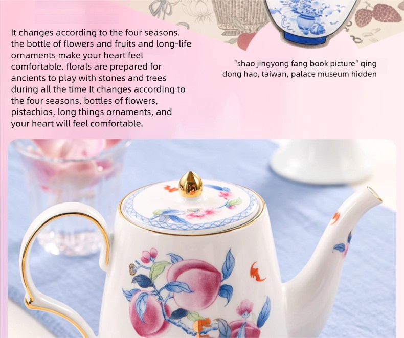 In Stock Jingdezhen Coffee Cup Saucer Refrigerator Magnet National Trend Cultural Creative Refrigerator Magnet Company Daily Gift New Wedding Souvenir