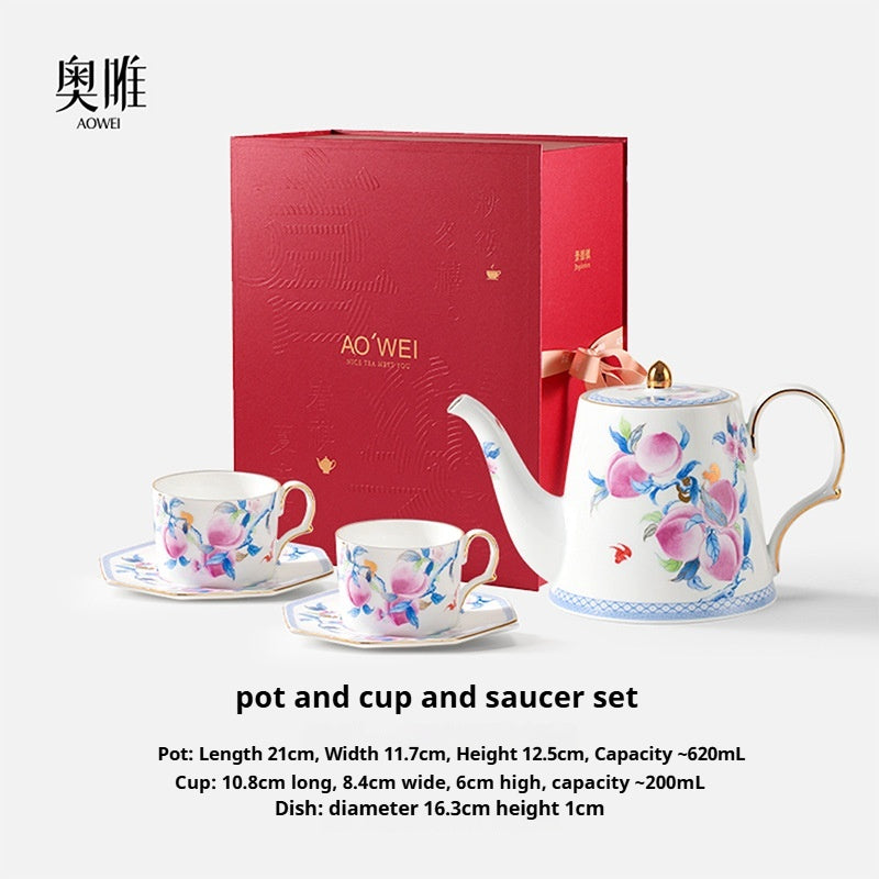 Jingdezhen Source Factory Holiday Gift Set Afternoon Tea Coffee Cup Saucer Tea Set Mug Milk Tea Cup