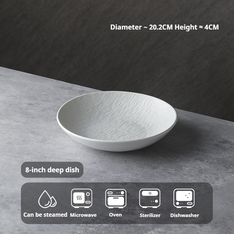 Underglaze Color Tableware Set Source Factory Custom 2024 New High-end Bowl Set Light Luxury Bowl and Plate Set for Home Use