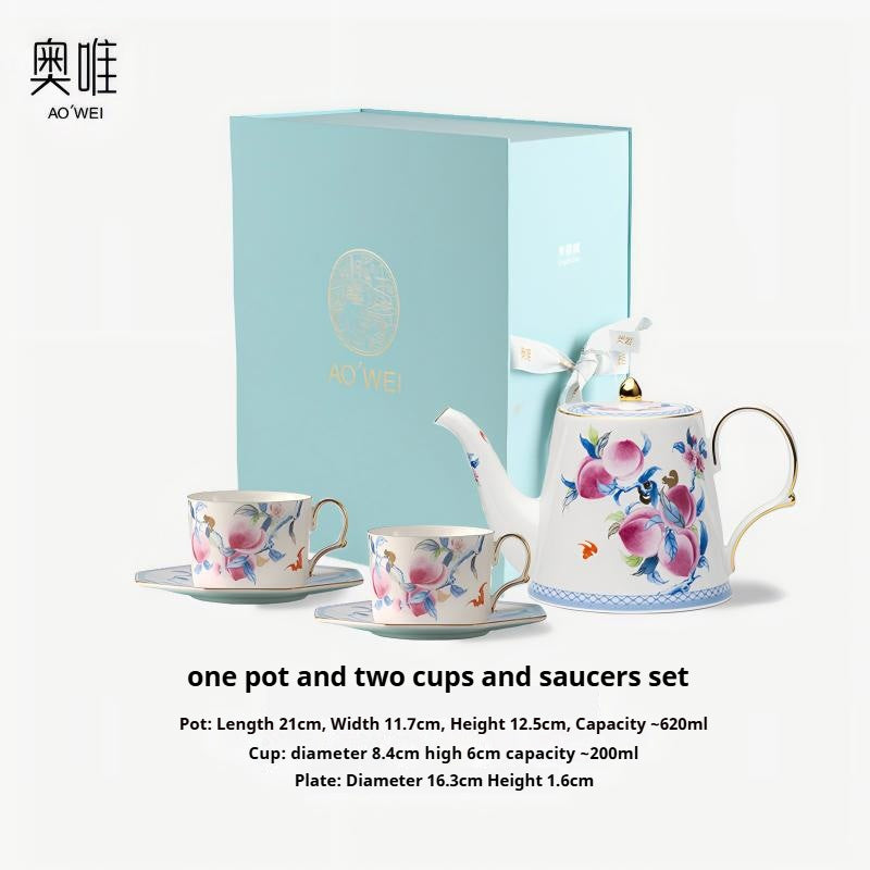 Jingdezhen Source Factory Holiday Gift Set Afternoon Tea Coffee Cup Saucer Tea Set Mug Milk Tea Cup