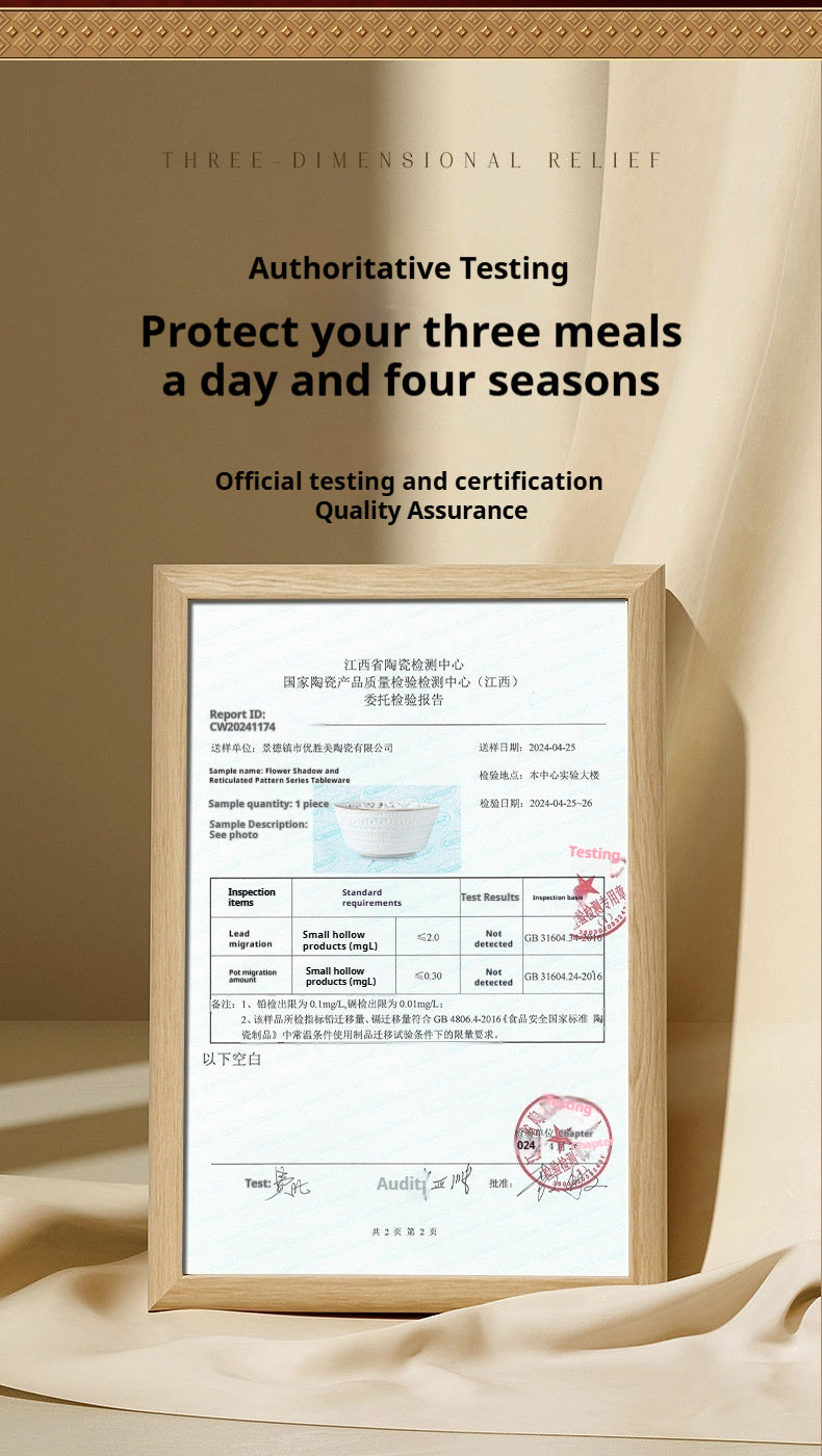 Taipei National Palace Museum Cultural and Creative Jingdezhen Ceramic Tableware Gift Set Custom Housewarming New Home Bowl and Plate Set for Home Use