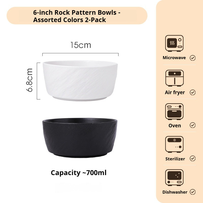 Underglaze Color Tableware Set Source Factory Custom 2024 New High-end Bowl Set Light Luxury Bowl and Plate Set for Home Use