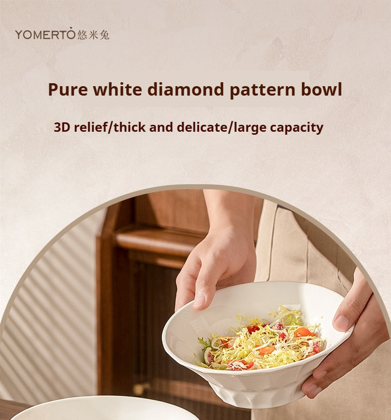 Household ceramic multi-purpose large bowl