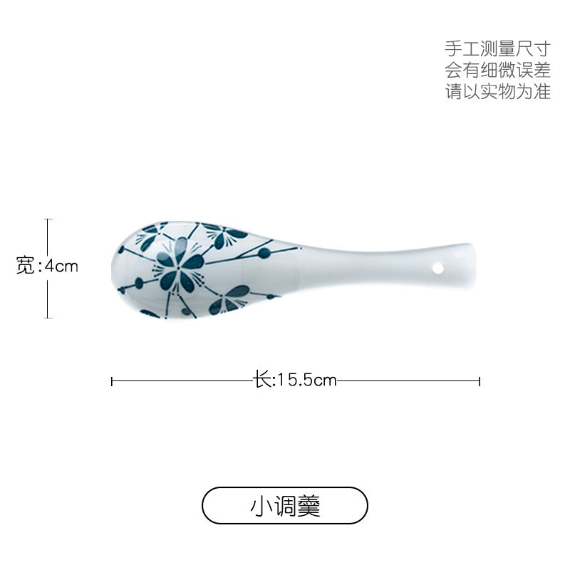 Manufacturer Bowl and Plate Set Household Rice Bowl Single Noodle Bowl Japanese Underglaze Color Soup Bowl Ceramic Bowl Plate Tableware Dish