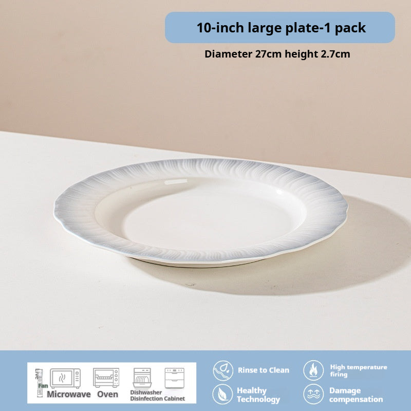 Forbidden City Cultural Creative Jingdezhen Ceramic Underglaze Color Tableware High-end Rice Plate
