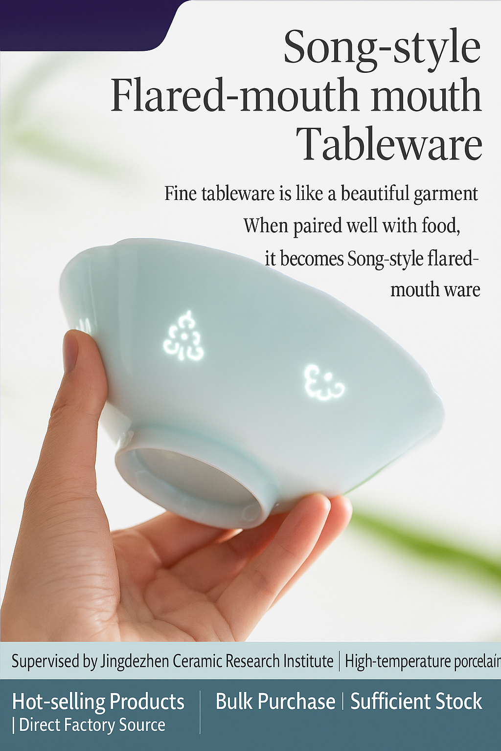 Jingdezhen Celadon Tableware Gift Set – Luxury Chinese Ceramic Bowls & Plates
