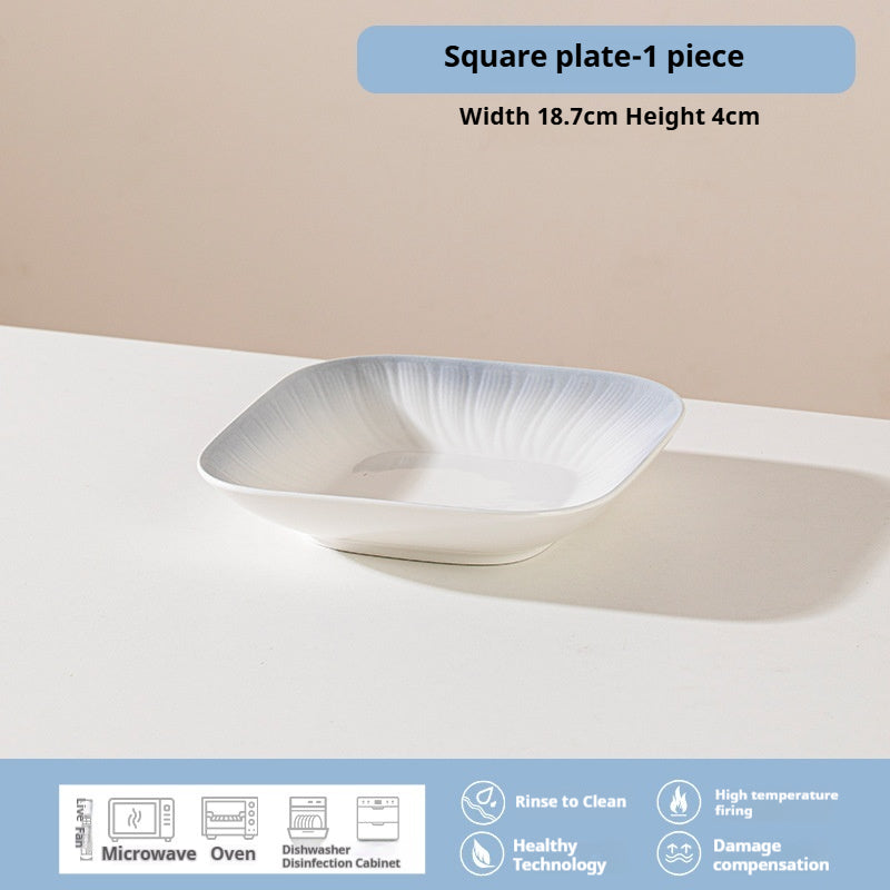 Forbidden City Cultural Creative Jingdezhen Ceramic Underglaze Color Tableware High-end Rice Plate
