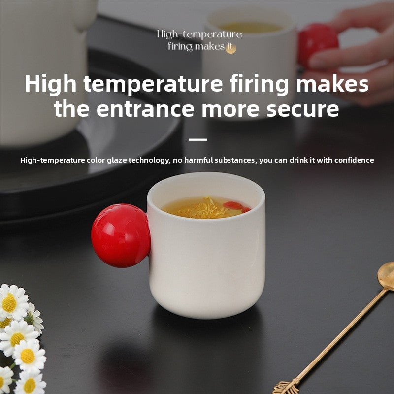 Cute Coffee Cup & Water Glass – Niche Design Office Mug & Birthday Gift for Girls