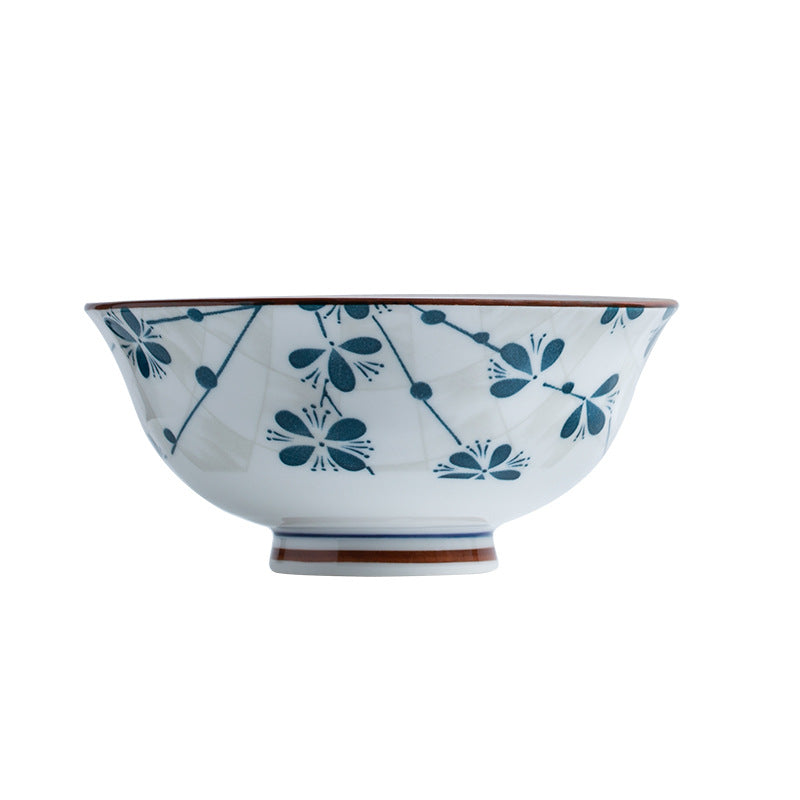 Manufacturer Bowl and Plate Set Household Rice Bowl Single Noodle Bowl Japanese Underglaze Color Soup Bowl Ceramic Bowl Plate Tableware Dish