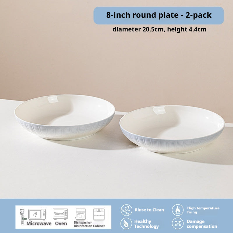 Forbidden City Cultural Creative Jingdezhen Ceramic Underglaze Color Tableware High-end Rice Plate