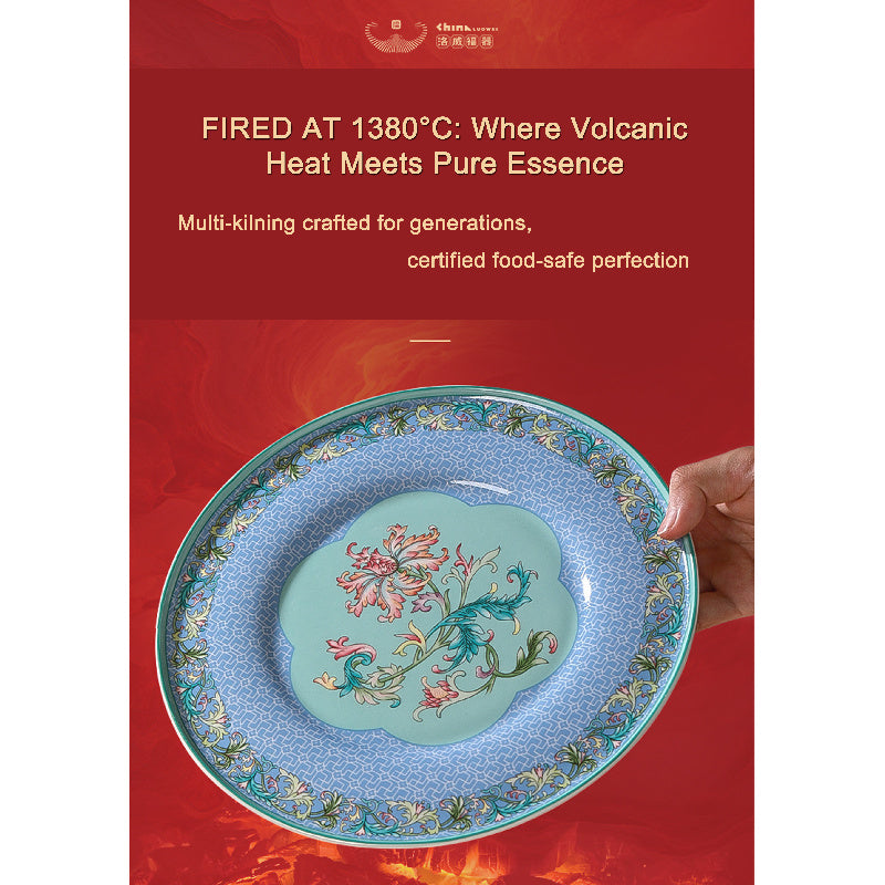 Forbidden City Cultural and Creative Series Jingdezhen Ceramic Tableware Gift Set Customized Chinese Style High-Value Bowl and Plate Set for Home Use