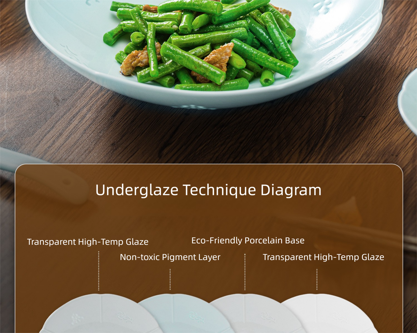 Jingdezhen Celadon Exquisite Tableware Custom Gift Set Light Luxury Chinese Style Bowl and Plate Set Household Ceramic Bowl and Plate Set
