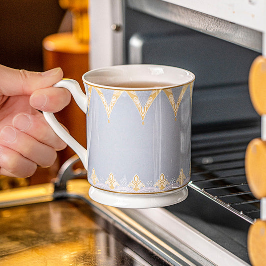 Jingdezhen Ceramic Mug Home Use High Aesthetic Drinking Cup Large Capacity Office Water Cup Breakfast Oatmeal Cup