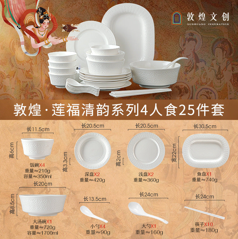 Manufacturer Bowl and Plate Set Household Rice Bowl Single Noodle Bowl Japanese Underglaze Color Soup Bowl Ceramic Bowl Plate Tableware Dish