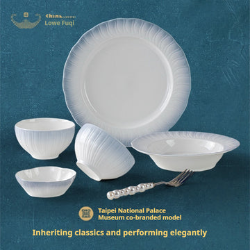 Forbidden City Creative Jingdezhen Ceramic Tableware – Underglaze Rice Plate